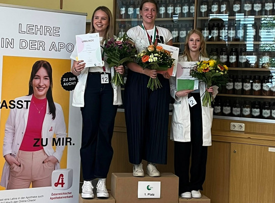 Die drei Gewinnerinnen des PKA Landes-Lehrlingswettbewerbs 2019 in der Steiermark